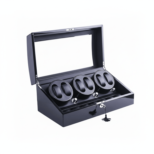 Adervia – Automatic Watch Winder Storage Case with 6 Winding Slots and 7 Storage Slots